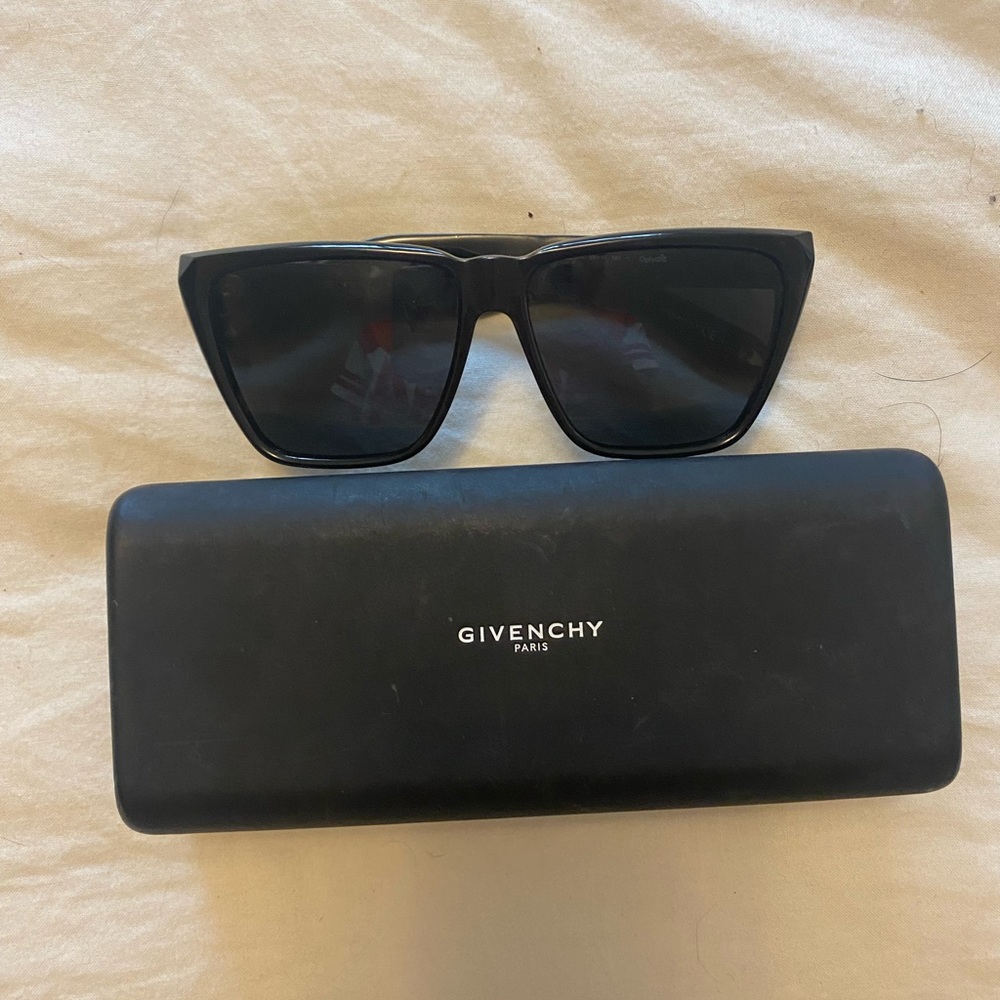 Givenchy Black Shield Sunglasses Modern Minimalist Design